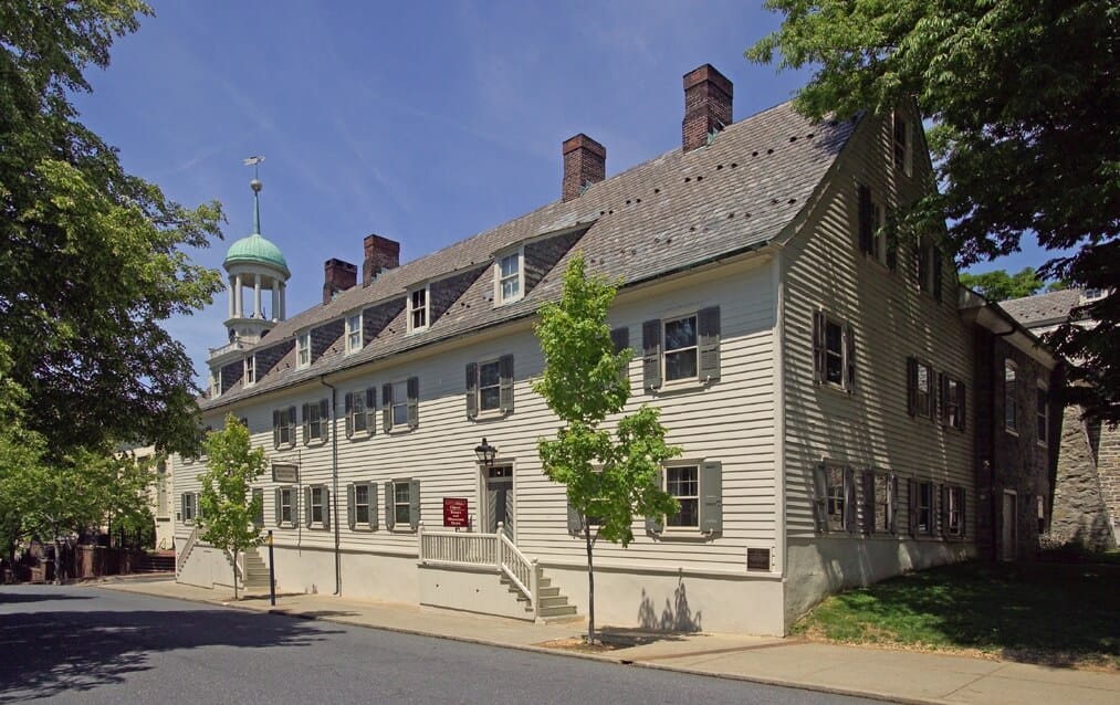 1741 Gemeinhaus and Moravian Museum in Historic Bethlehem Pennsylvania