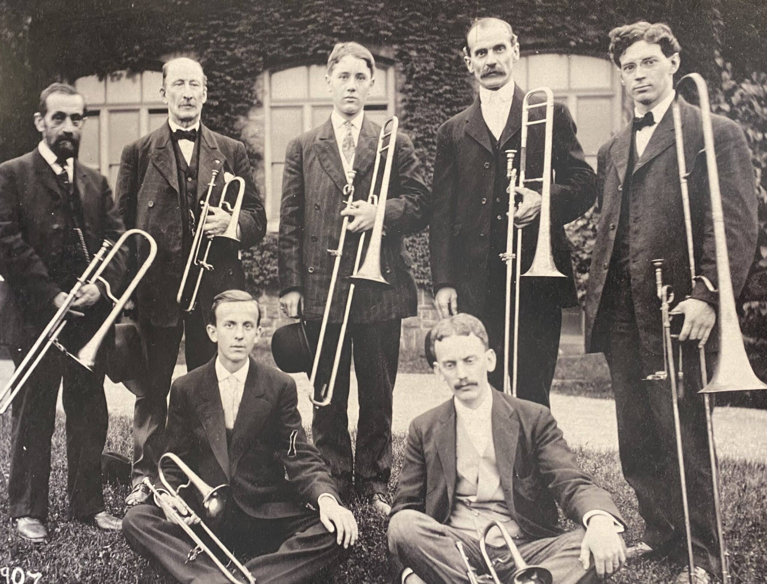 http://A%20group%20of%20Old%20time%20Trombone%20players