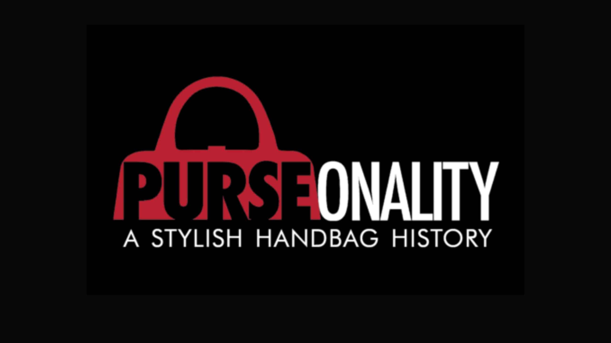 The logo for the PURSEonality: A Stylish Handbag History exhibition