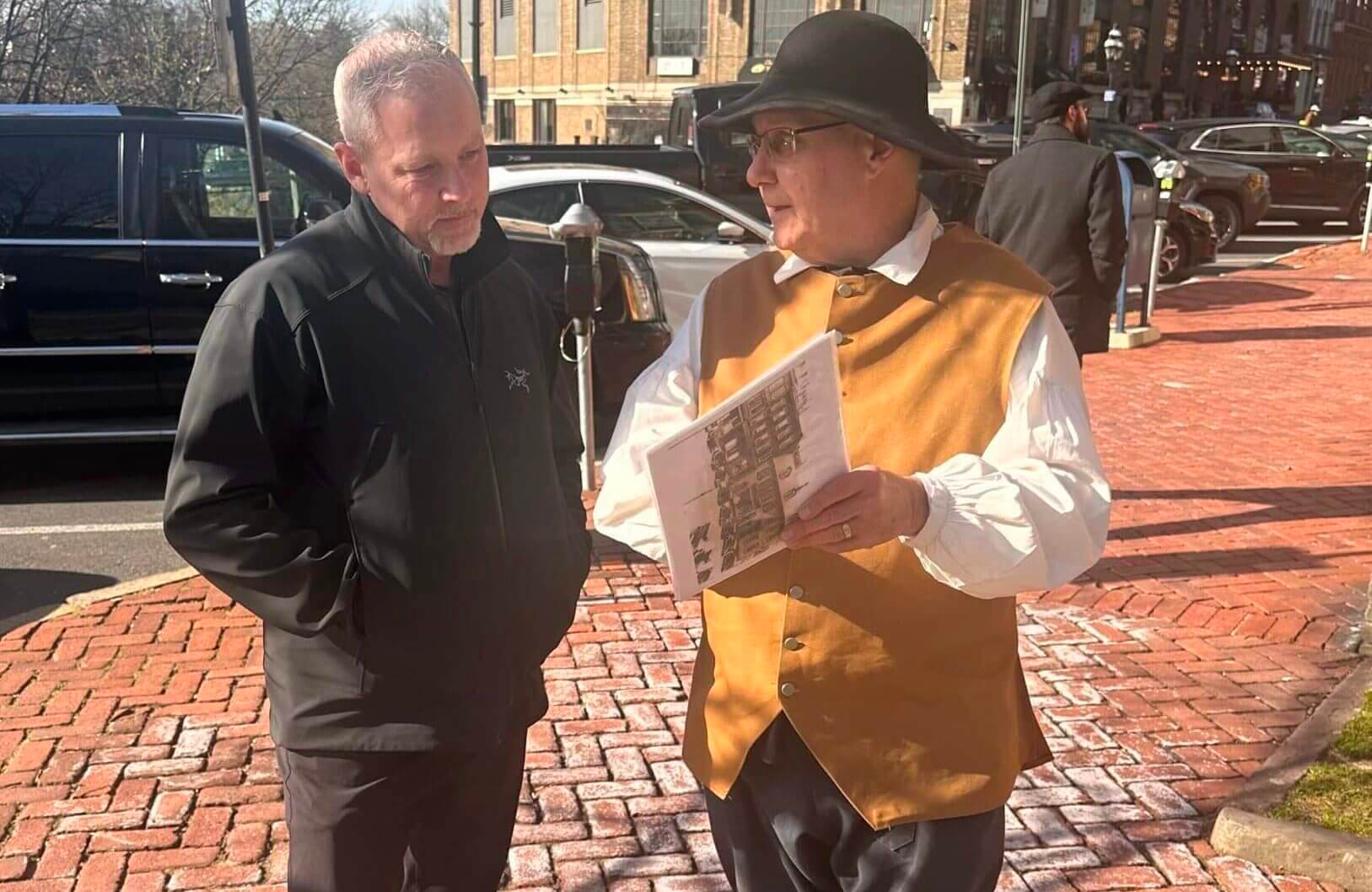 Walking Tour Guide with guest