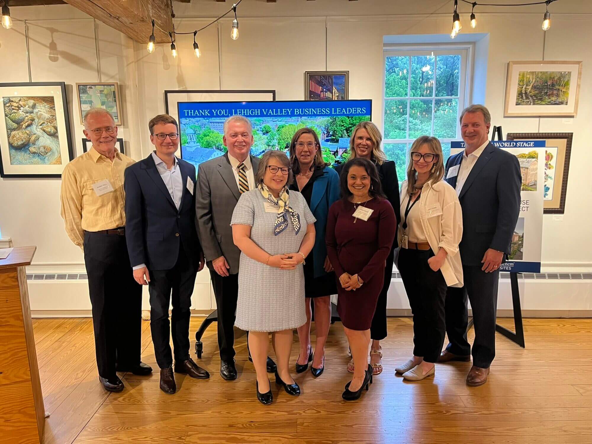 Barry Pell, Jean-Claude Dubacher, Joel Rosenfeld, Zabeth Teelucksingh, LoriAnn Wukitsch, Fadia Halma, Jennifer Van De Voorde, Amy Cozze and Rob Albert at the CEO event