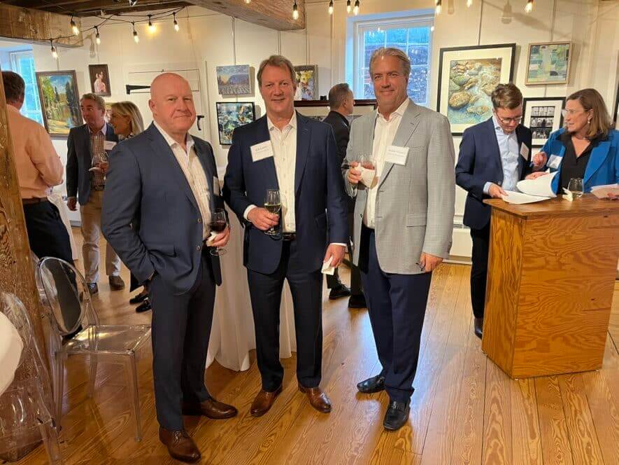 Martin Till, Rob Albert and Blaine Phillips at the CEO event 