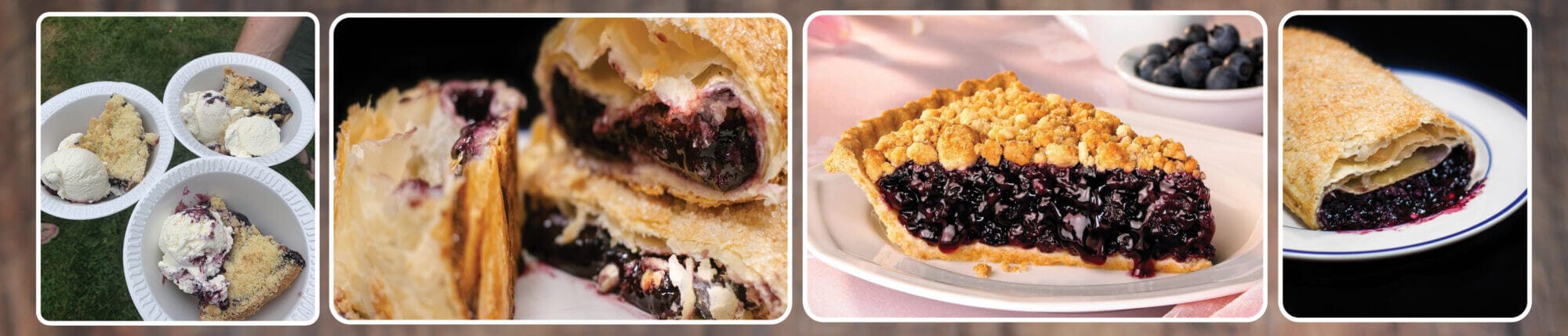 Blueberry festival desserts