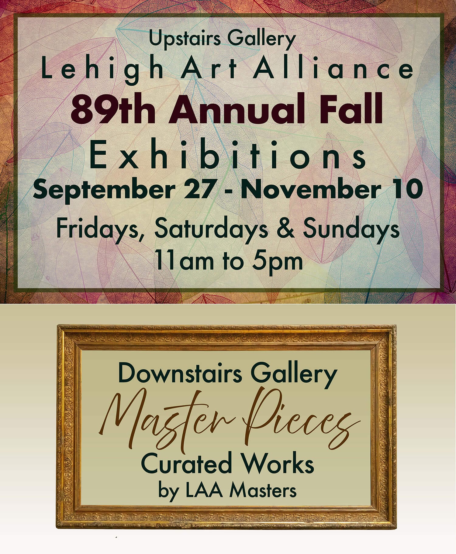 Lehigh Art Alliance Fall Header